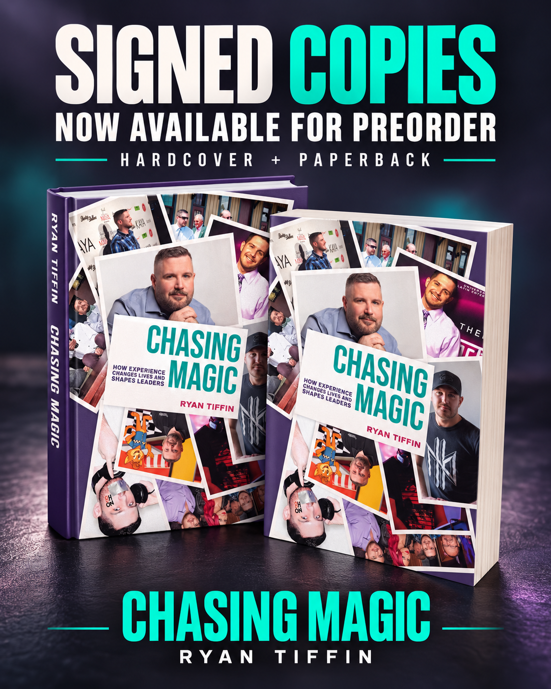 Chasing Magic by Ryan Tiffin: signed hardcover and paperback copies now available for preorder