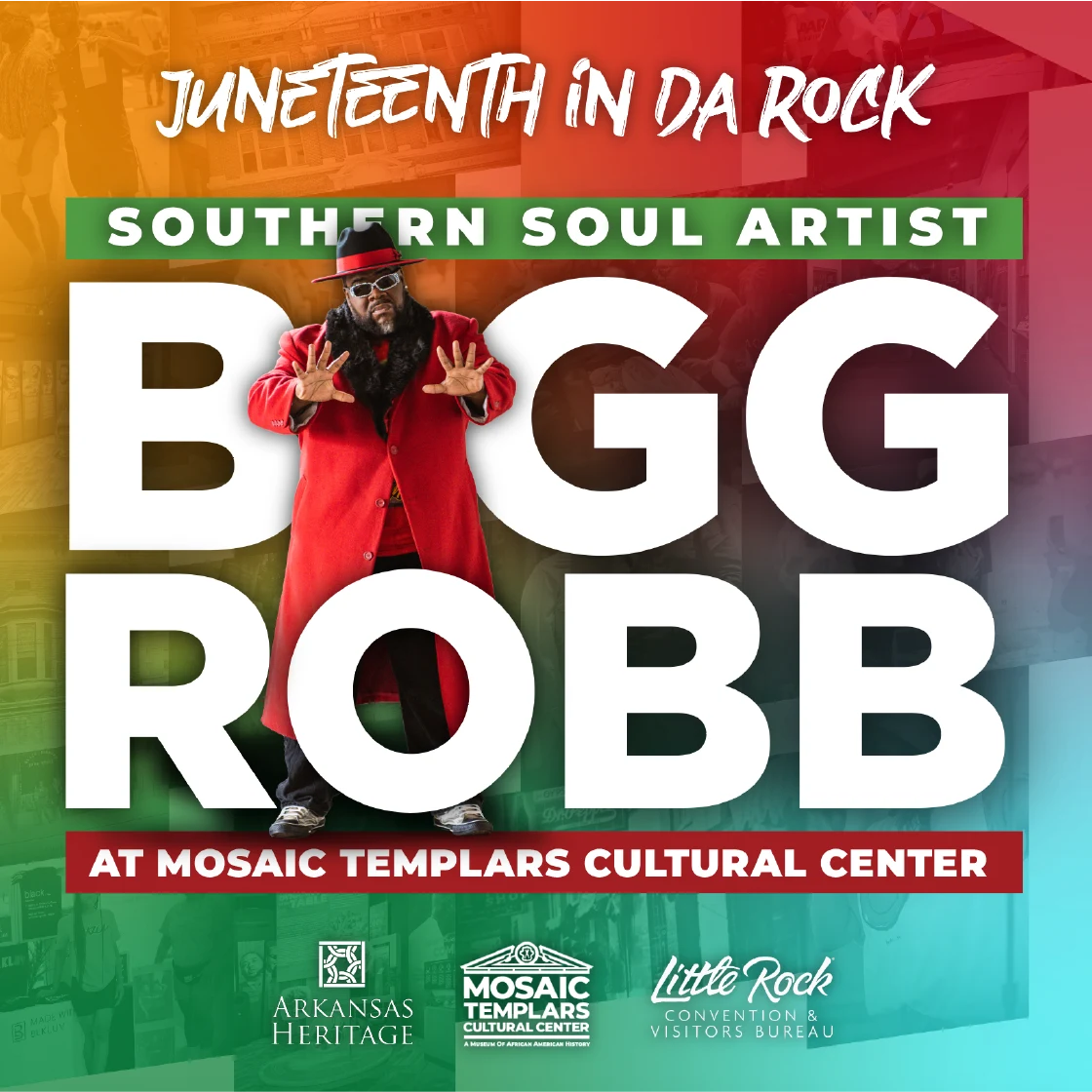 Bigg Robb Juneteenth in Da Rock 2024 social graphic