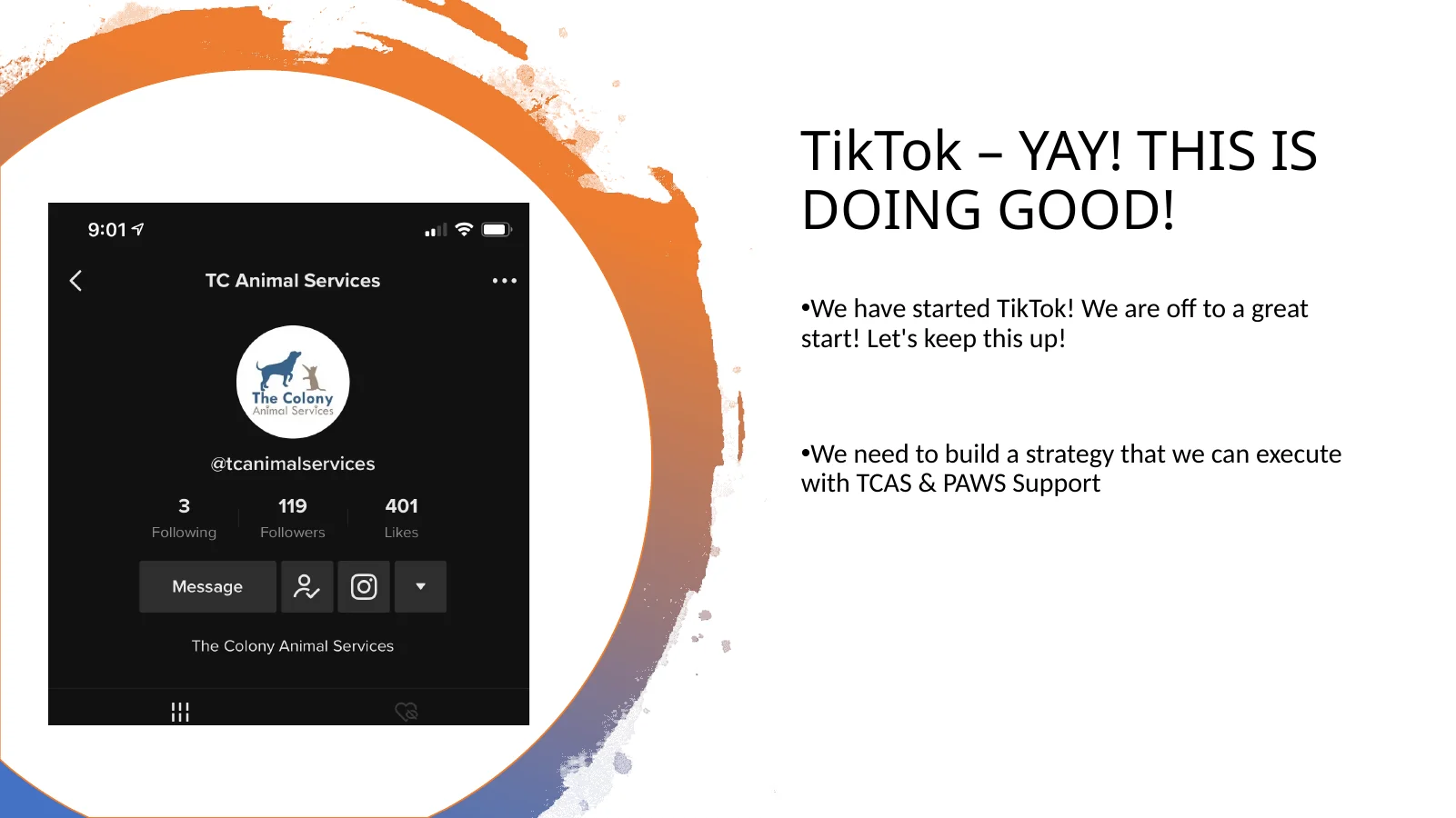 TikTok launch strategy slide
